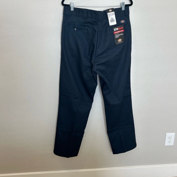 Men’s Dickies Original 874 Original Fit Uniform Work Pants, Navy, 38x32 - Picture 7 of 8
